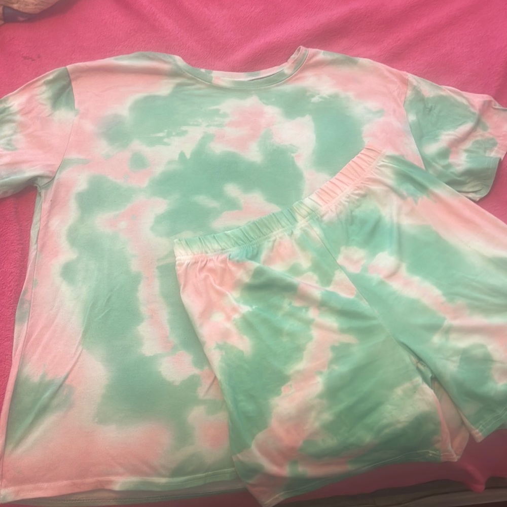 Tie Dye Two Piece Outfit